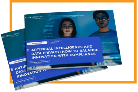 Capa do whitepaper Inteligência Artificial e Privacidade de Dados: como equilibrar inovação e conformidade