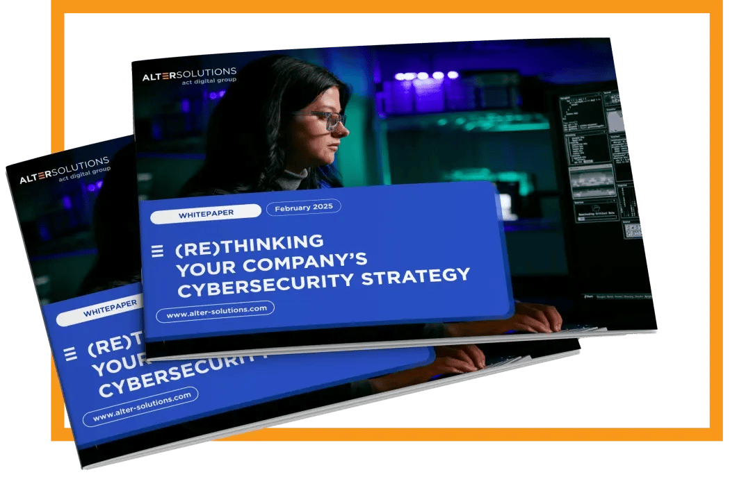 Cover of the whitepaper Re(thinking) your company's cybersecurity strategy