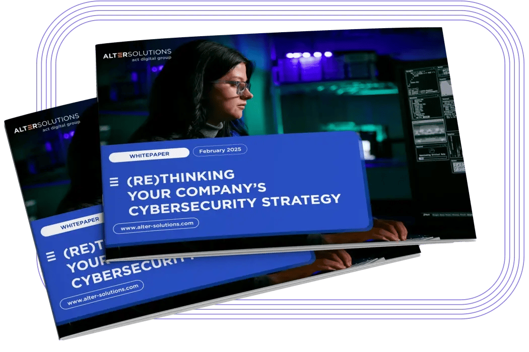 Cover of the whitepaper Re(thinking) your company's cybersecurity strategy