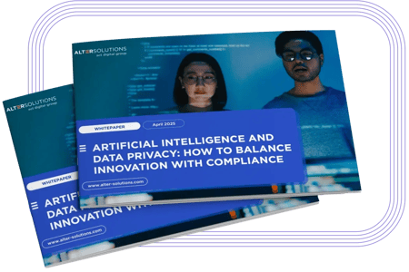 Capa do whitepaper Inteligência Artificial e Privacidade de Dados: como equilibrar inovação e conformidade
